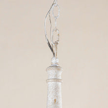 Cargar imagen en el visor de la galería, 6-Light French Country Candle-Style Chandelier in Distressed
