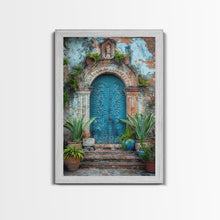 Cargar imagen en el visor de la galería, Change324 Mexican Wall Art, Framed Canvas Print, Old Town Mexico Architecture Wall Art, Framed Art
