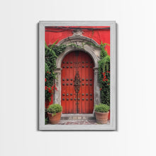Cargar imagen en el visor de la galería, Change Hacienda Architecture Framed Canvas Print, Mexican Wall Art, Art of Mexico, Original Artwork, Wood Framed Ready To Hang
