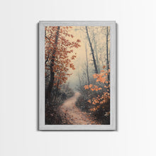 Load image into Gallery viewer, Framed Canvas Print of a Snowy Mountain and Winter Landscape, Winter Wonderland Wall Art, Moody Landscape, Best Gift Idea, Winter Decor
