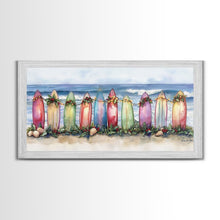 Cargar imagen en el visor de la galería, Christmas beach art, tropical Christmas decor, Christmas wall art, canvas print, beach Christmas decor, holiday wall art
