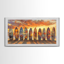 Carregar imagem no visualizador da galeria, Fall decor, beach Christmas art, tropical Christmas, canvas print, beach Christmas, seasonal wall art, holiday wall art
