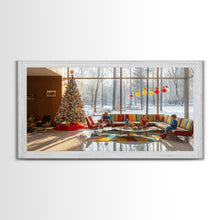 Carregar imagem no visualizador da galeria, Fall Festival Sunset Framed Canvas Print, Autumn Farmhouse Decor, Rustic Country Landscape Art, Fall Gift Idea, Seasonal Wall Art
