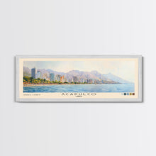 Load image into Gallery viewer, Acapulco, Chile Watercolor Beach Print, Vacation Gift, Chile Wall Art, Beach Painting, Beach Decor, Beach Painting

