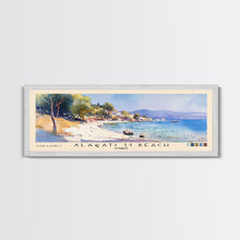 Load image into Gallery viewer, Alaçatı 11 Beach, Turkey Watercolor Beach Print, Vacation Gift, Turkey Wall Art, Beach Painting, Beach Decor, Beach Painting
