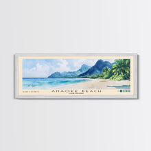Load image into Gallery viewer, Anaoke Beach, Cook Islands Watercolor Beach Print, Vacation Gift, Cook Islands Wall Art, Beach Painting, Beach Decor, Beach Painting
