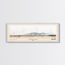 Load image into Gallery viewer, Ancud, Chile Watercolor Print, Vacation Gift, Chile Wall Art, Beach Painting, Beach Decor, Large Wall Art, Wood Frame Art
