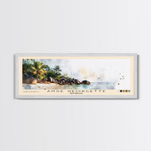 Carregar imagem no visualizador da galeria, Anse Georgette, Seychelles Watercolor Beach Print, Vacation Gift, Seychelles Wall Art, Framed Canvas Print, Framed Beach Painting
