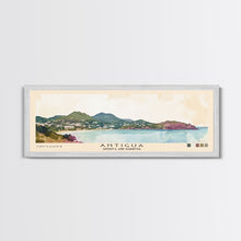 Carregar imagem no visualizador da galeria, Antigua, Antigua and Barbuda Watercolor Beach Print, Vacation Gift, Antigua and Barbuda Wall Art, Framed Canvas Print, Framed Beach Painting
