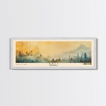 Load image into Gallery viewer, Bali, Indonesia Watercolor Print, Vacation Gift, Indonesia Wall Art, Beach Painting, Beach Decor, Large Wall Art, Wood Frame Art
