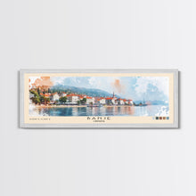Load image into Gallery viewer, Banje, Croatia Watercolor Print, Vacation Gift, Croatia Wall Art, Beach Painting, Beach Decor, Large Wall Art, Wood Frame Art
