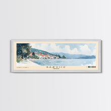 Load image into Gallery viewer, Bačvice, Croatia Watercolor Beach Print, Vacation Gift, Croatia Wall Art, Beach Painting, Beach Decor, Beach Painting
