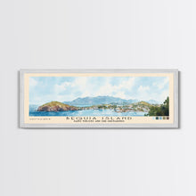 Load image into Gallery viewer, Bequia Island, Saint Vincent and the Grenadines Watercolor Beach Print, Vacation Gift, Saint Vincent and the Grenadines Wall Art, Beach Painting, Beach Decor, Beach Painting

