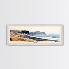 Load image into Gallery viewer, Búðir Beach, Iceland Watercolor Beach Print, Vacation Gift, Iceland Wall Art, Beach Painting, Beach Decor, Beach Painting

