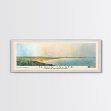 Load image into Gallery viewer, Block Island, Rhode Island,United States Watercolor Print, Vacation Gift, Rhode Island,United States Wall Art, Beach Painting, Beach Decor, Large Wall Art, Wood Frame Art
