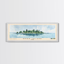 Carregar imagem no visualizador da galeria, Brier Island, Canada Watercolor Beach Print, Vacation Gift, Canada Wall Art, Framed Canvas Print, Framed Beach Painting
