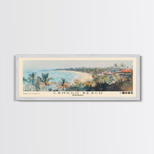 Load image into Gallery viewer, Canggu Beach, Indonesia Watercolor Print, Vacation Gift, Indonesia Wall Art, Beach Painting, Beach Decor, Large Wall Art, Wood Frame Art
