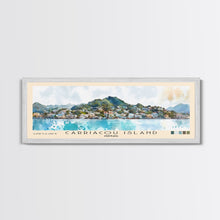 Load image into Gallery viewer, Carriacou Island, Grenada Watercolor Beach Print, Vacation Gift, Grenada Wall Art, Beach Painting, Beach Decor, Beach Painting

