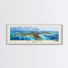 Cargar imagen en el visor de la galería, Cat Island, Bahamas Watercolor Beach Print, Vacation Gift, Bahamas Wall Art, Framed Canvas Print, Framed Beach Painting
