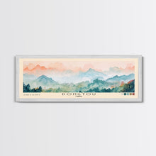 Load image into Gallery viewer, Dongtou, China Watercolor Print, Vacation Gift, China Wall Art, Beach Painting, Beach Decor, Large Wall Art, Wood Frame Art
