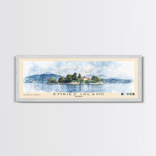 Load image into Gallery viewer, Embiez Island, France Watercolor Beach Print, Vacation Gift, France Wall Art, Framed Canvas Print, Framed Beach Painting
