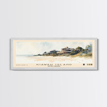 Cargar imagen en el visor de la galería, Kiawah Island, South Carolina Watercolor Print, Vacation Gift, South Carolina Wall Art, Beach Painting, Beach Decor, Large Wall Art, Wood Frame Art
