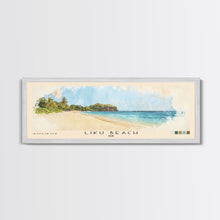 Load image into Gallery viewer, Liku Beach, Fiji Watercolor Print, Vacation Gift, Fiji Wall Art, Beach Painting, Beach Decor, Beach Or Lakehouse Art

