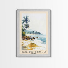 Load image into Gallery viewer, Baía do Sancho, Brazil Watercolor Beach Print, Vacation Gift, Brazil Wall Art, Beach Painting, Beach Decor, Beach Painting
