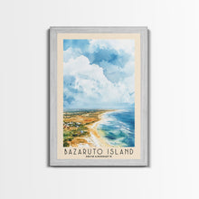 Load image into Gallery viewer, Bazaruto Island, Mozambique Watercolor Beach Print, Vacation Gift, Mozambique Wall Art, Beach Painting, Beach Decor, Beach Painting
