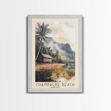 Carregar imagem no visualizador da galeria, Champagne Beach, Vanuatu Watercolor Print, Vacation Gift, Vanuatu Wall Art, Beach Painting, Beach Decor, Beach Or Lakehouse Art
