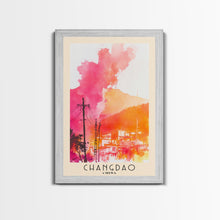 Load image into Gallery viewer, Changdao, China Watercolor Beach Print, Vacation Gift, China Wall Art, Beach Painting, Beach Decor, Beach Painting
