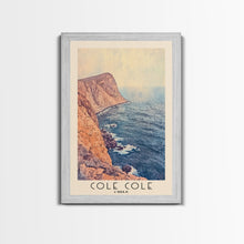 Load image into Gallery viewer, Cole Cole, Chile Watercolor Beach Print, Vacation Gift, Chile Wall Art, Beach Painting, Beach Decor, Beach Painting

