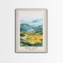 Load image into Gallery viewer, Doc Let, Vietnam Watercolor Print, Vacation Gift, Vietnam Wall Art, Beach Painting, Beach Decor, Large Wall Art, Wood Frame Art
