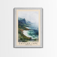 Load image into Gallery viewer, Eastern Cape, Coffee Bay Watercolor Print, Vacation Gift, Coffee Bay Wall Art, Beach Painting, Beach Decor, Large Wall Art, Wood Frame Art

