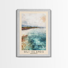 Load image into Gallery viewer, Gili Islands, Indonesia Watercolor Beach Print, Vacation Gift, Indonesia Wall Art, Beach Painting, Beach Decor, Beach Painting
