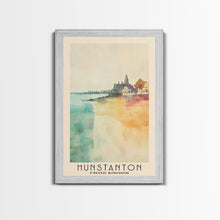 Cargar imagen en el visor de la galería, Hunstanton, United Kingdom Watercolor Print, Vacation Gift, United Kingdom Wall Art, Beach Painting, Beach Decor, Beach Or Lakehouse Art
