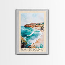 Cargar imagen en el visor de la galería, Playa de Bolonia, Spain Watercolor Beach Print, Vacation Gift, Spain Wall Art, Beach Painting, Beach Decor, Beach Painting
