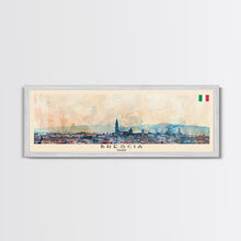 Carregar imagem no visualizador da galeria, Brescia Italy Travel Print Wall Art, Panoramic City Art, Travel Art, Wall Decor, Vacation Gift, Framed Canvas Print Or Metal Art
