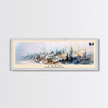 Cargar imagen en el visor de la galería, Cazin Bosnia Travel Art, City Art, Framed Canvas Print or Metal Wall Art, Europe Travel Poster, Panoramic Wall Art, Extra Wide Wall Art
