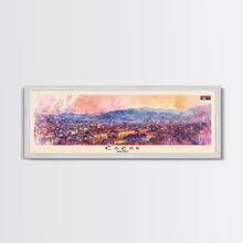 Carregar imagem no visualizador da galeria, Čačak Serbia Wall Art, Panoramic Travel Poster, Panoramic Framed Canvas Print, City Wall Art, Wall Hanging Home Decor, Travel Art
