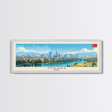 Carregar imagem no visualizador da galeria, Ankara Turkey Travel Print Wall Art, Panoramic City Art, Travel Art, Wall Decor, Vacation Gift, Framed Canvas Print Or Metal Art
