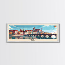 Carregar imagem no visualizador da galeria, Arad Romania Travel Art, City Art, Framed Canvas Print or Metal Wall Art, Europe Travel Poster, Panoramic Wall Art, Extra Wide Wall Art
