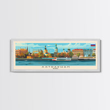 Carregar imagem no visualizador da galeria, Astrakhan Russia Travel Print Wall Art, Panoramic City Art, Travel Art, Wall Decor, Vacation Gift, Framed Canvas Print Or Metal Art
