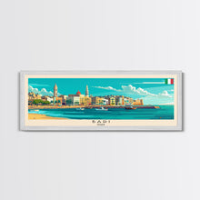 Load image into Gallery viewer, Bari Italy Travel Art, City Art, Framed Canvas Print or Metal Wall Art, Europe Travel Poster, Panoramic Wall Art, Extra Wide Wall Art
