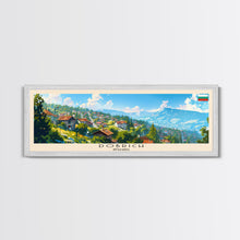 Load image into Gallery viewer, Dobrich Bulgaria Travel Art, City Art, Framed Canvas Print or Metal Wall Art, Europe Travel Poster, Panoramic Wall Art, Extra Wide Wall Art
