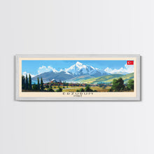 Load image into Gallery viewer, Erzurum Turkey Travel Print Wall Art, Panoramic City Art, Travel Art, Wall Decor, Vacation Gift, Framed Canvas Print Or Metal Art
