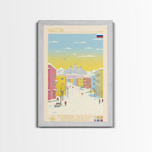 Load image into Gallery viewer, Yakutsk Russia Travel Poster Framed Canvas Print, Midcentury Modern Art, Pop Art Wall Decor, Living Room Art, Home Decoration
