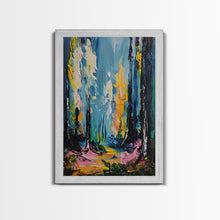 Load image into Gallery viewer, Ghostly Churchyard Framed Canvas Print, Halloween Haunted Church, Spooky Graveyard Art, Gothic Decor, Nighttime Artwork, Framed Canvas Print
