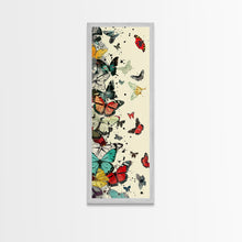 Load image into Gallery viewer, Traditional Sumo Wrestlers Japanese Art Tall Skinny Framed Canvas Print - Ukiyo-e Wall Art
