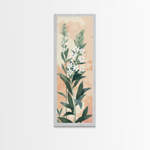 Load image into Gallery viewer, Elegant White Flowers On Tall Stems With Soft Background For Modern Wall Art Decor Ukiyo-e Japanese Style Art Framed Canvas Print
